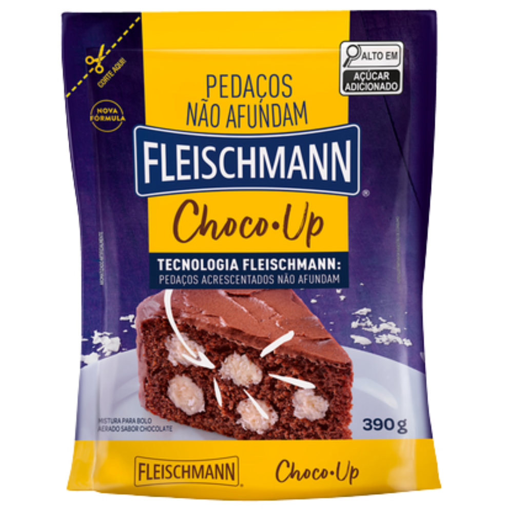 MISTURA P/ BOLO FLEISCHMANN CHOCO UP 390G