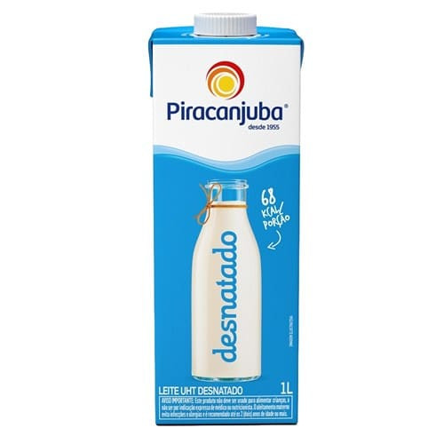 Leite Uht Desnatado Piracanjuba 1l