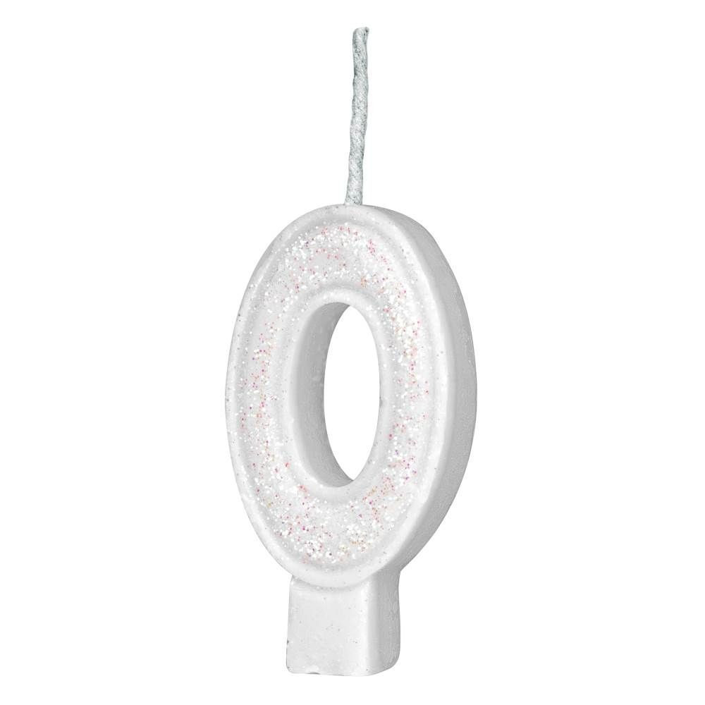 VELA GLITER REGINA Nº0 BRANCA