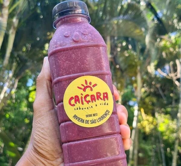 Smoothie açaí com leite em pó