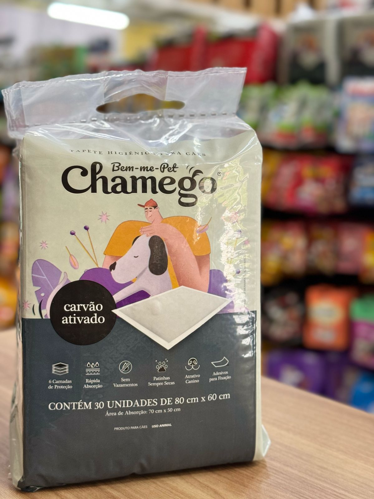 Tapete Higiênico Chamego c/30 80X60
