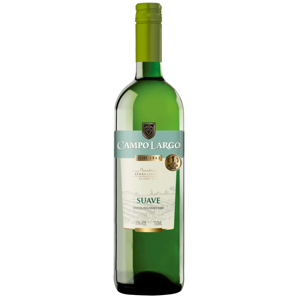 VINHO CAMPO LARGO BRANCO SUAVE 750ML