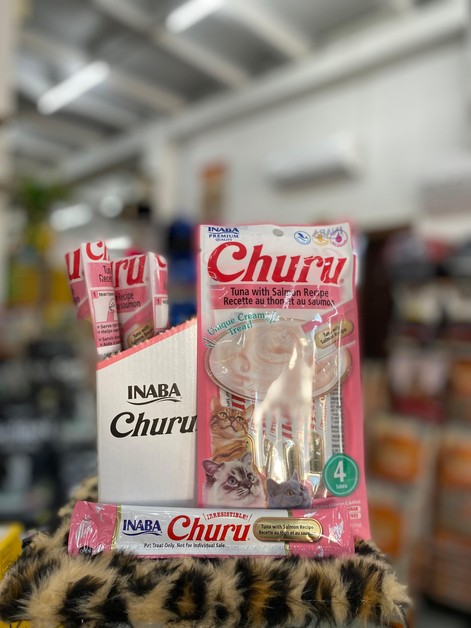 Petisco Cremoso Churu Sabor Atum com Salmão
