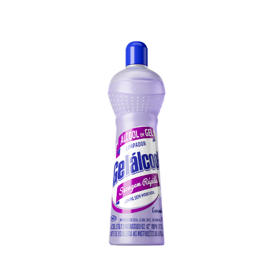 ALCOOL GEL 62,4 INPM GELALCOOL 470G LAVANDA
