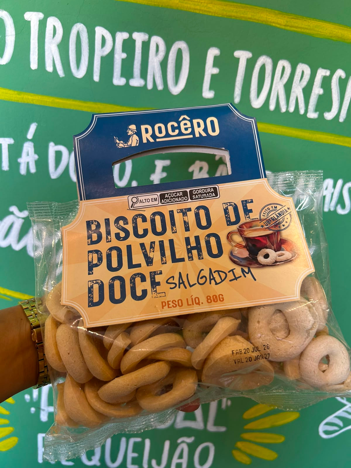 Biscoito de Polvilho Doce Salgadim - 80g