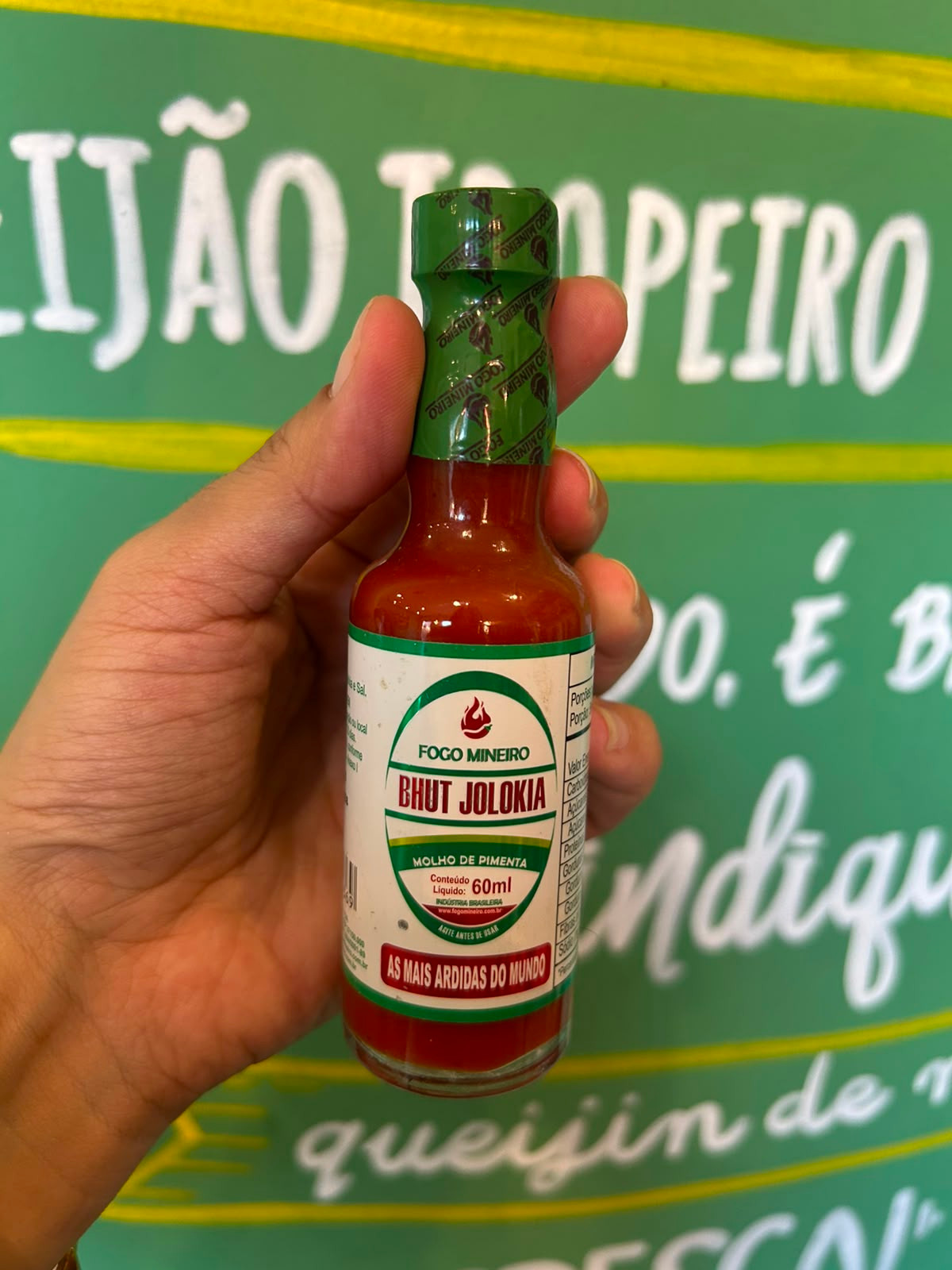 Molho de Pimenta Bhut Jolokia Fogo Mineiro -  60ml
