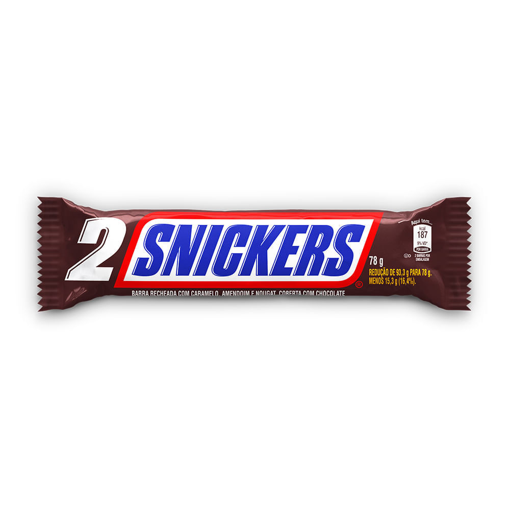 Choc snickers c/ 2 78g 