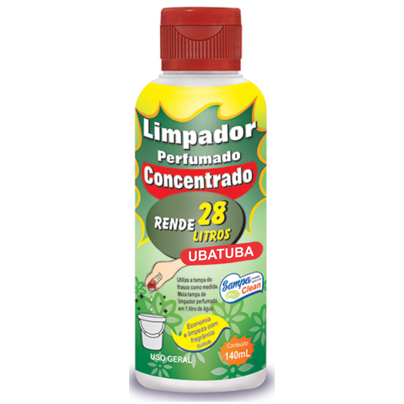 LIMPADOR CONC SAMPA CLEAN UBATUBA 140ML
