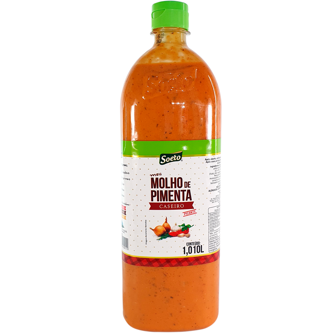Molho de pimenta caseiro picante 1L