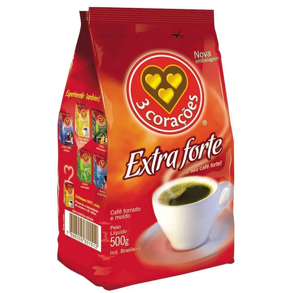 CAFE 3 CORACOES E.FORTE 500GR