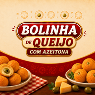 BOLINHA DE QUEIJO COM AZEITONA