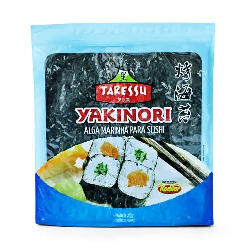 Alga Marinha Nori Yakinori 10f Pct 25g
