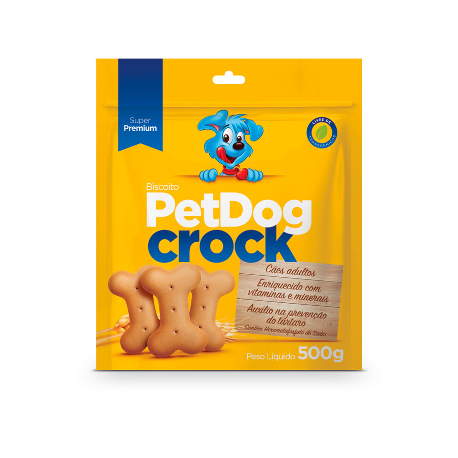 Biscoito Petdog Crock Tradicional 500g
