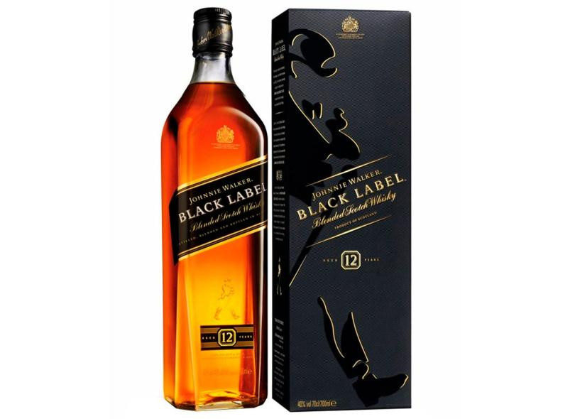 WHISKY JHONNIE WALKER BLACK LABEL 750ML