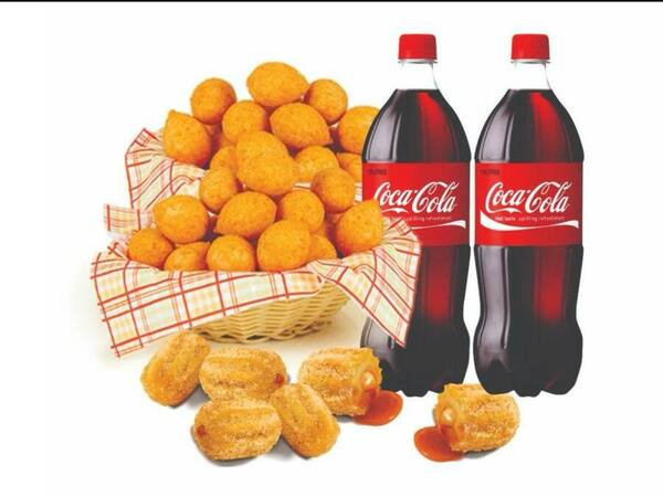 Combo brutão 200 salgados + 50 churros +2 Cocas 2l