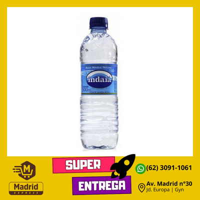 AGUA SEM GAS INDAIA 500ML UND 