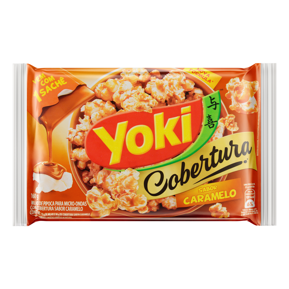 Pipoca Micro Yoki Caramelo 160g