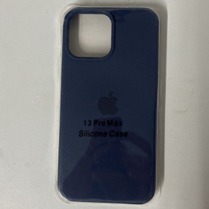 CAPA AZUL IPHONE 13 PRO MAX SILICONE CASE