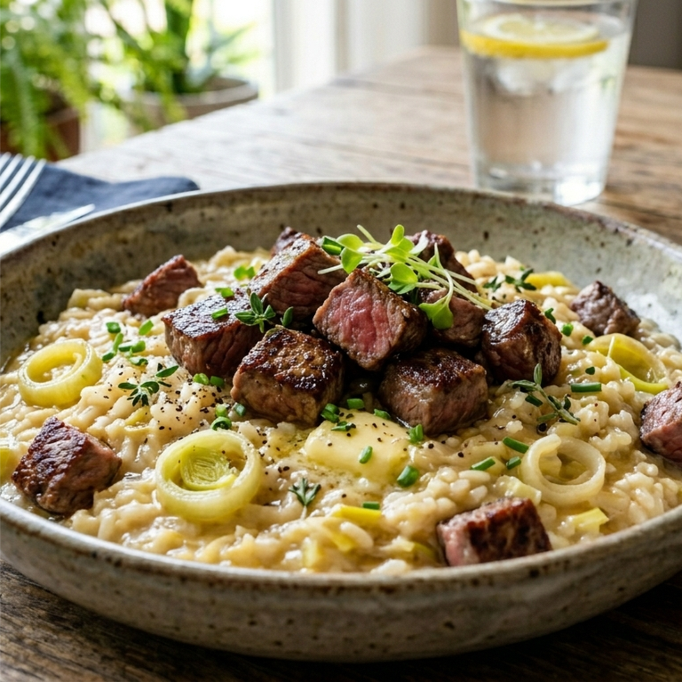 RISOTO DE ALHO PORO MIGNON