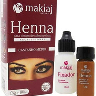 HENNA MAKIAJ CASTANHO MEDIO 1,5G 10ML
