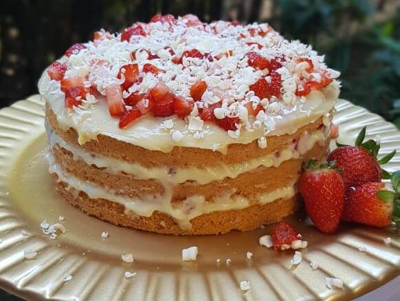Torta de morango 18cm