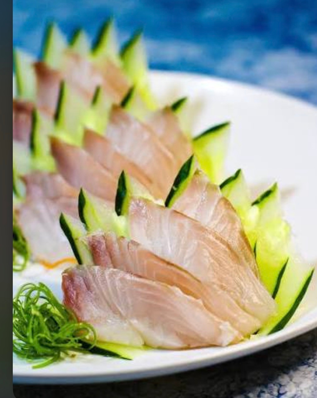 Sashimi peixe branco