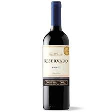 VINHO CONCHA Y TORO  RESERVADO MALBEC 750ML
