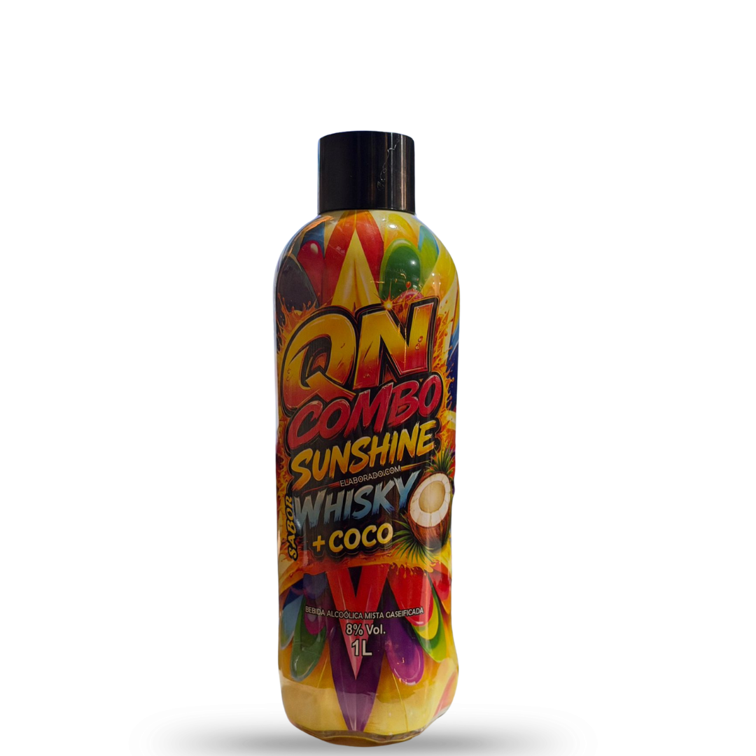 Qn combo sunshine sabor whisky coco  1 litro