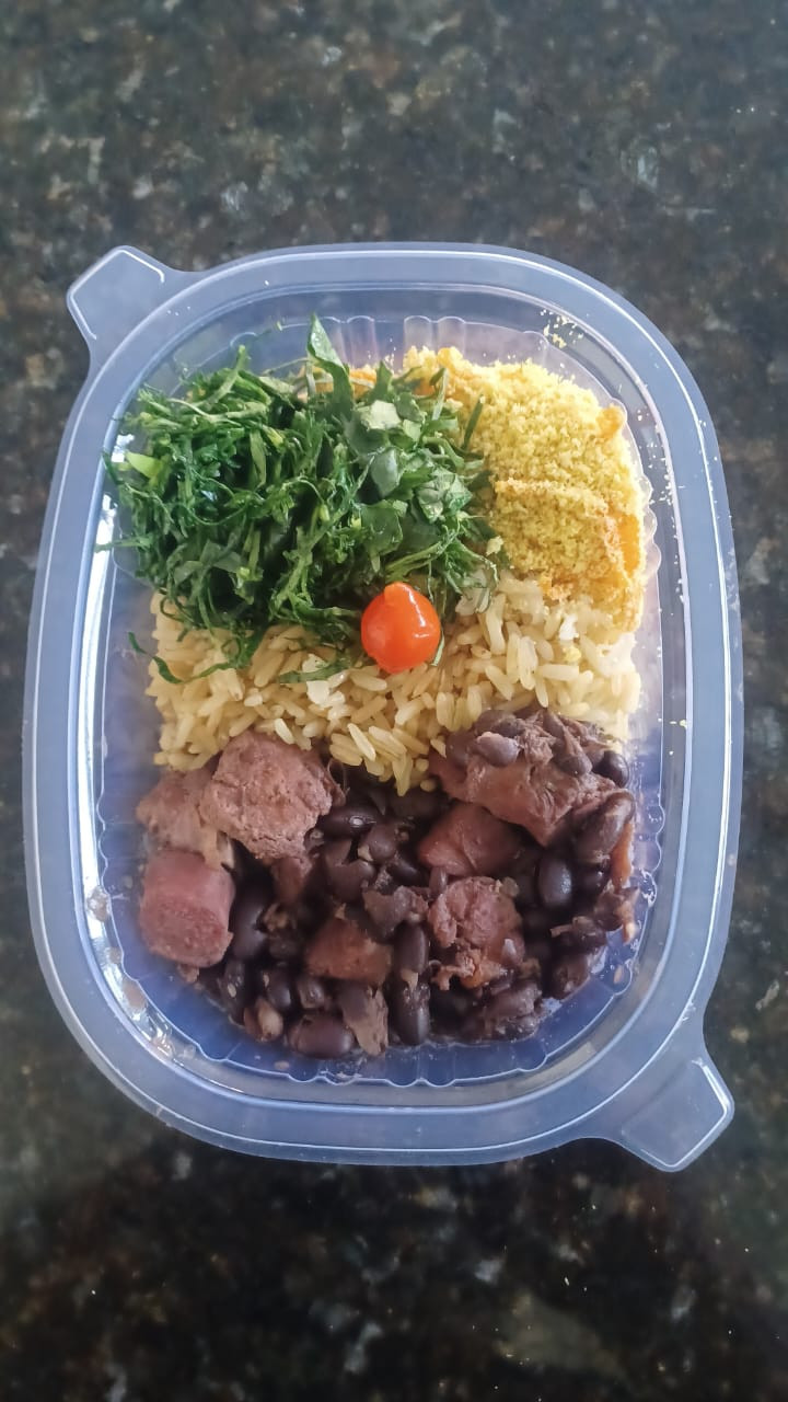 FEIJOADA COM ARROZ INTEGRAL 320 GRAMAS Congelado