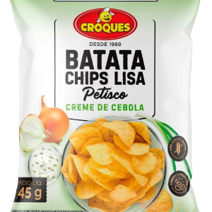 CROQUES BATATA CHIPS LISA CREME CEBOLA
