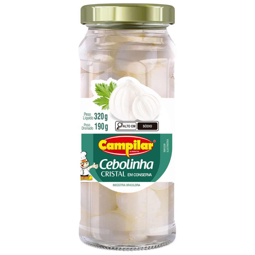 CEBOLINHA EM CONSERVA CAMPILAR 190G