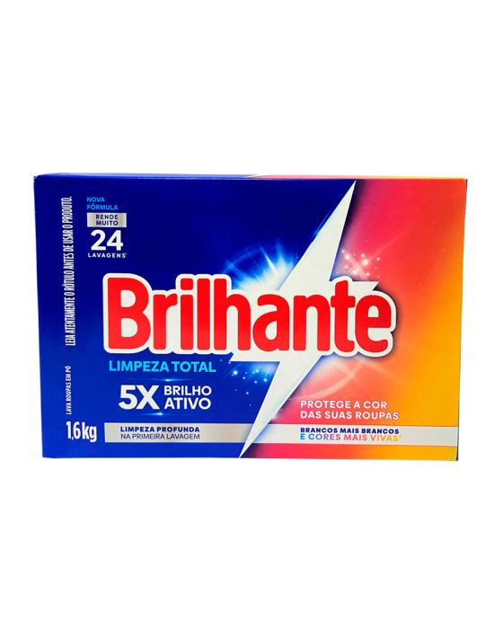 SABAO EM PO BRILHANTE LIMPEZA TOTAL CX1,6KG