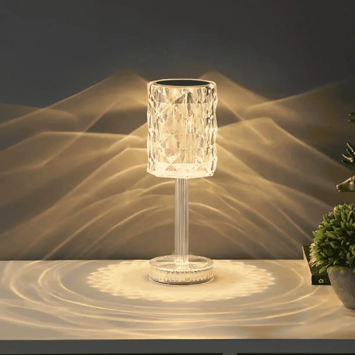 Luminária Cilíndrica Cristalina Led 1w 3cores 
