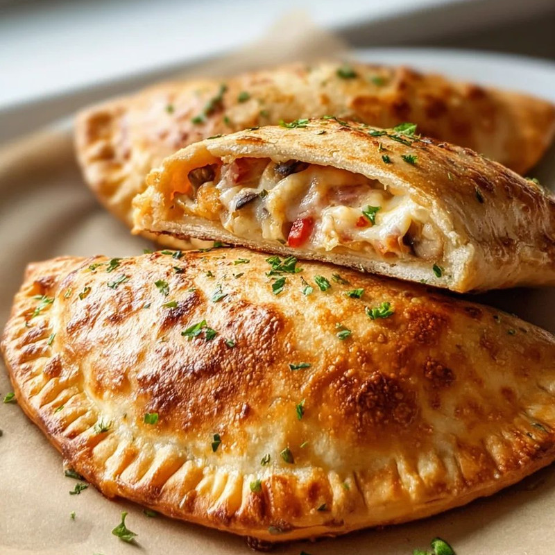 CALZONE DE BACON COM OVOS