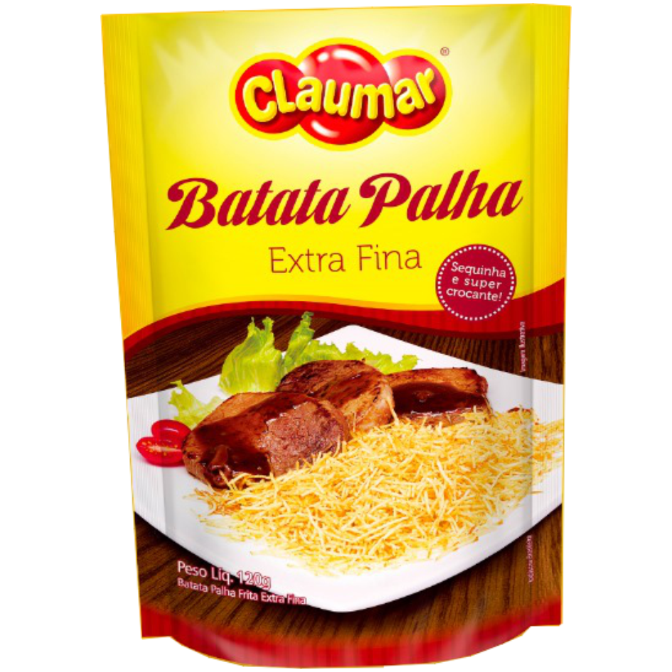 BATATA PALHA CLAUMAR EXTRA FINA 100G