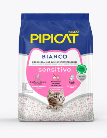 Areia Pipi Cat Bianco Sensitive 1,8Kg