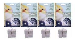 Bloco C/ Argila Passaros Peq. 40G Pombo Branco 789