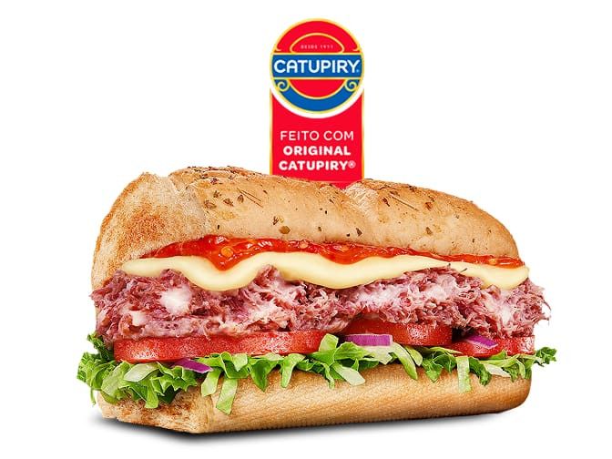 Sub Carne Seca com Catupiry (15cm) - Receita Exclusiva