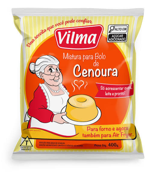 MASSA DE BOLO VILMA CENOURA