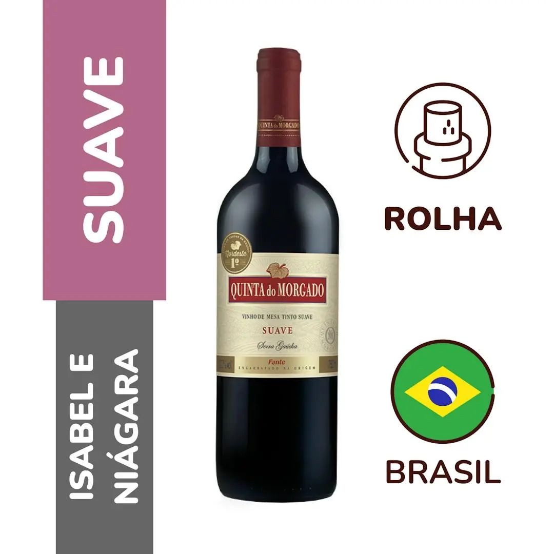  VINHO QUINTA DO MORGADO TINTO SUAVE 750ML