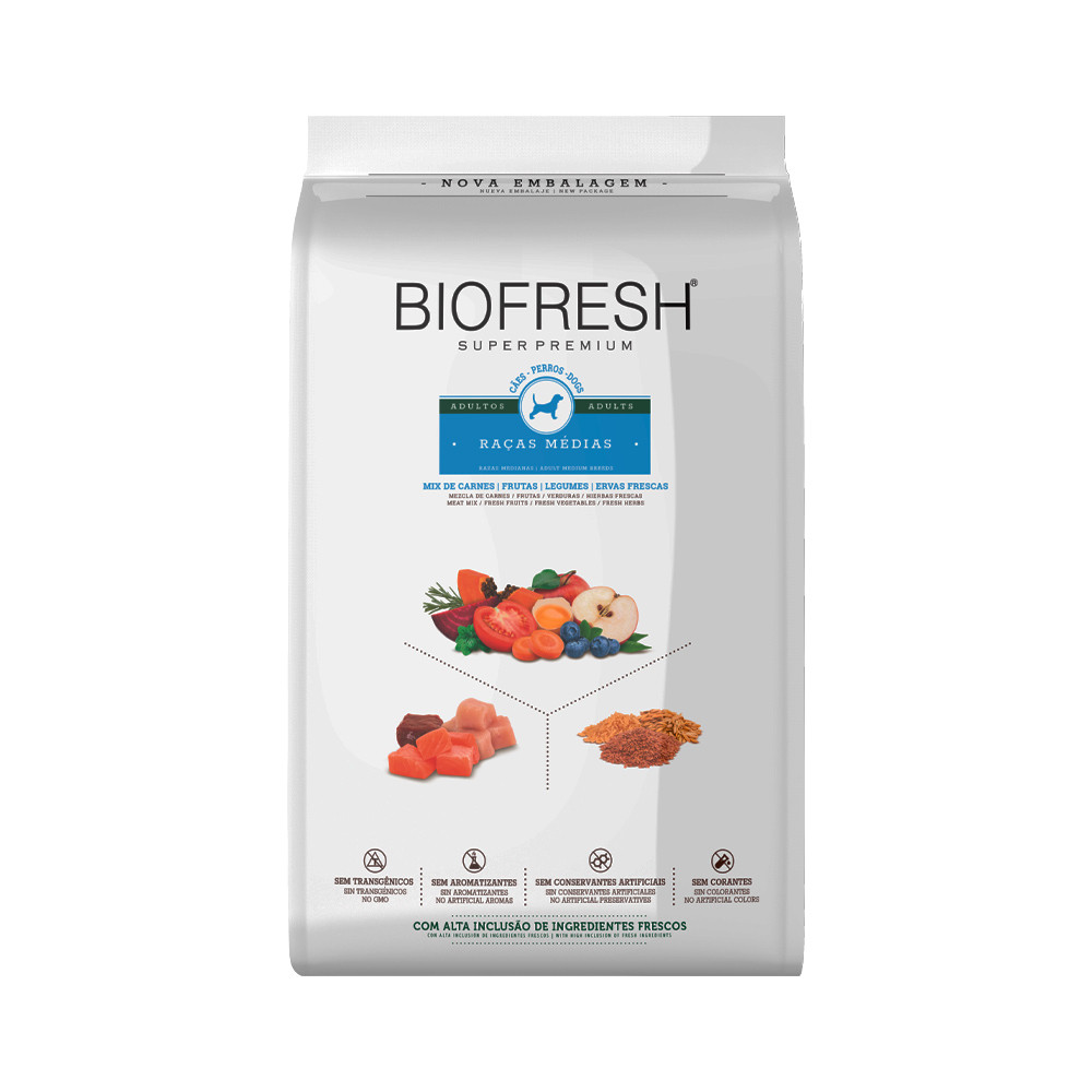 Ração Biofresh para Cães Adultos de Raças Médias 15kg