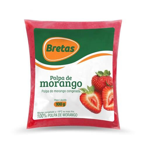 Polpa de Morango Bretas 100g