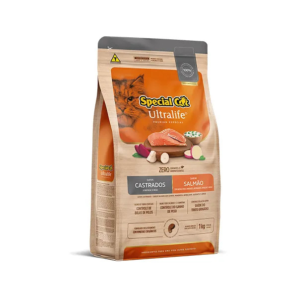 Special Cat Ultralife Gato Castrado Salmão 1kg