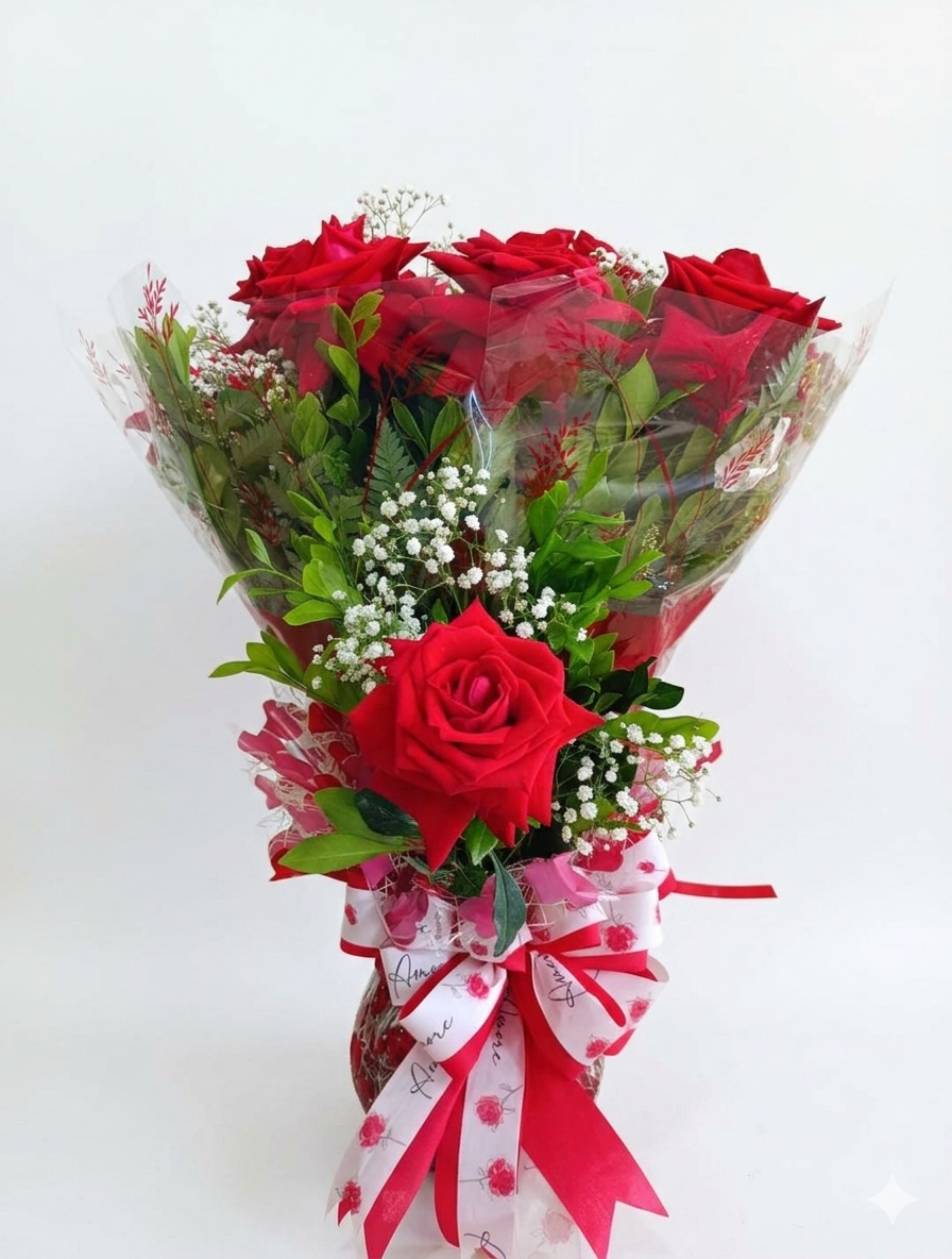 Buquê de rosas vermelhas