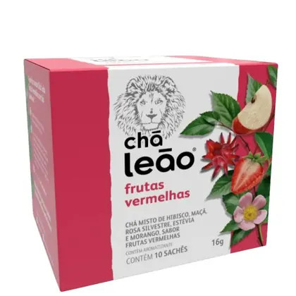 CHA LEAO FRUTAS VERMELHAS 16G C/10UN**