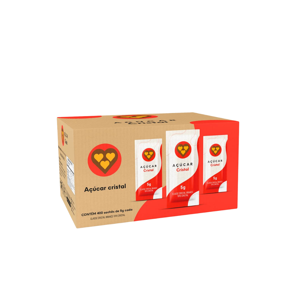 Acucar Sache 3 Coracoes 5g C400