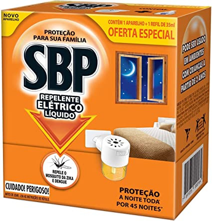 REPELENTE SBP ELETRICO LIQUIDO+ REFIL 35ML