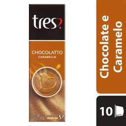 Cápsula Chocolatto Caramello 3 Corações Com 10un