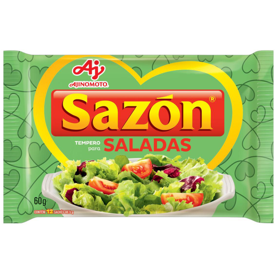 TEMPERO EM PO SAZON "SALADAS" 60G (VERDE CLARO)