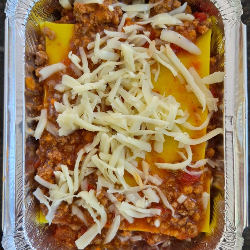 LASANHA BOLONHESA (C/GLÚTEN C/ LACTOSE) 350 GRAMAS Congelado